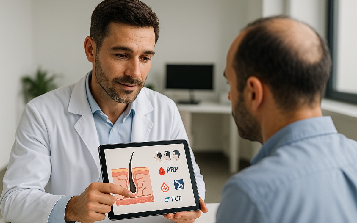Soins médicaux et suivi de la calvitie