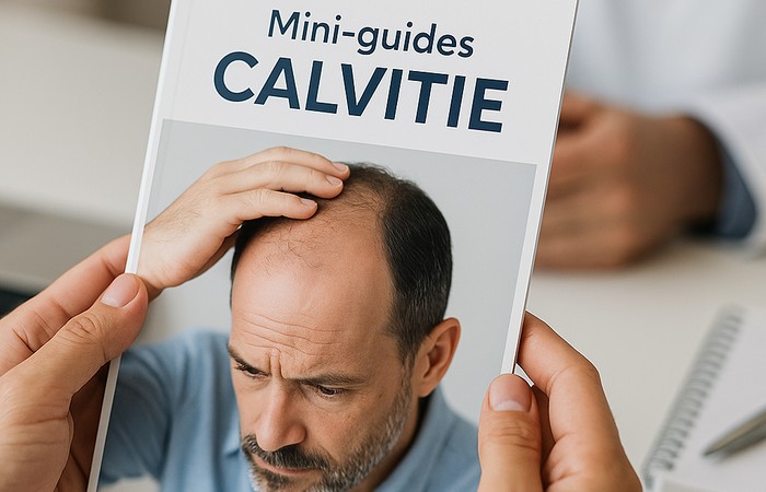 Miniatures de guides sur la calvitie et les microgreffes